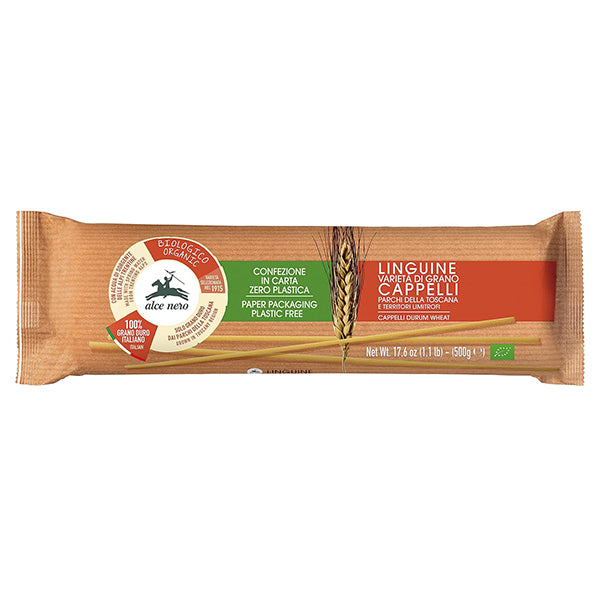 【有機パスタ】オーガニック カッペッリ小麦 リングイネ 500g